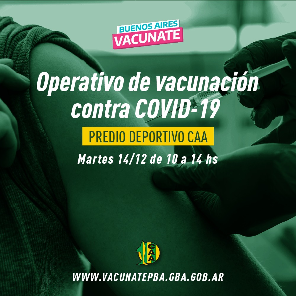 Operativo de vacunación contra el covid 19