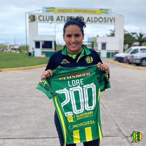 Lorena Cortadi llegó a los 200 partidos con Aldosivi