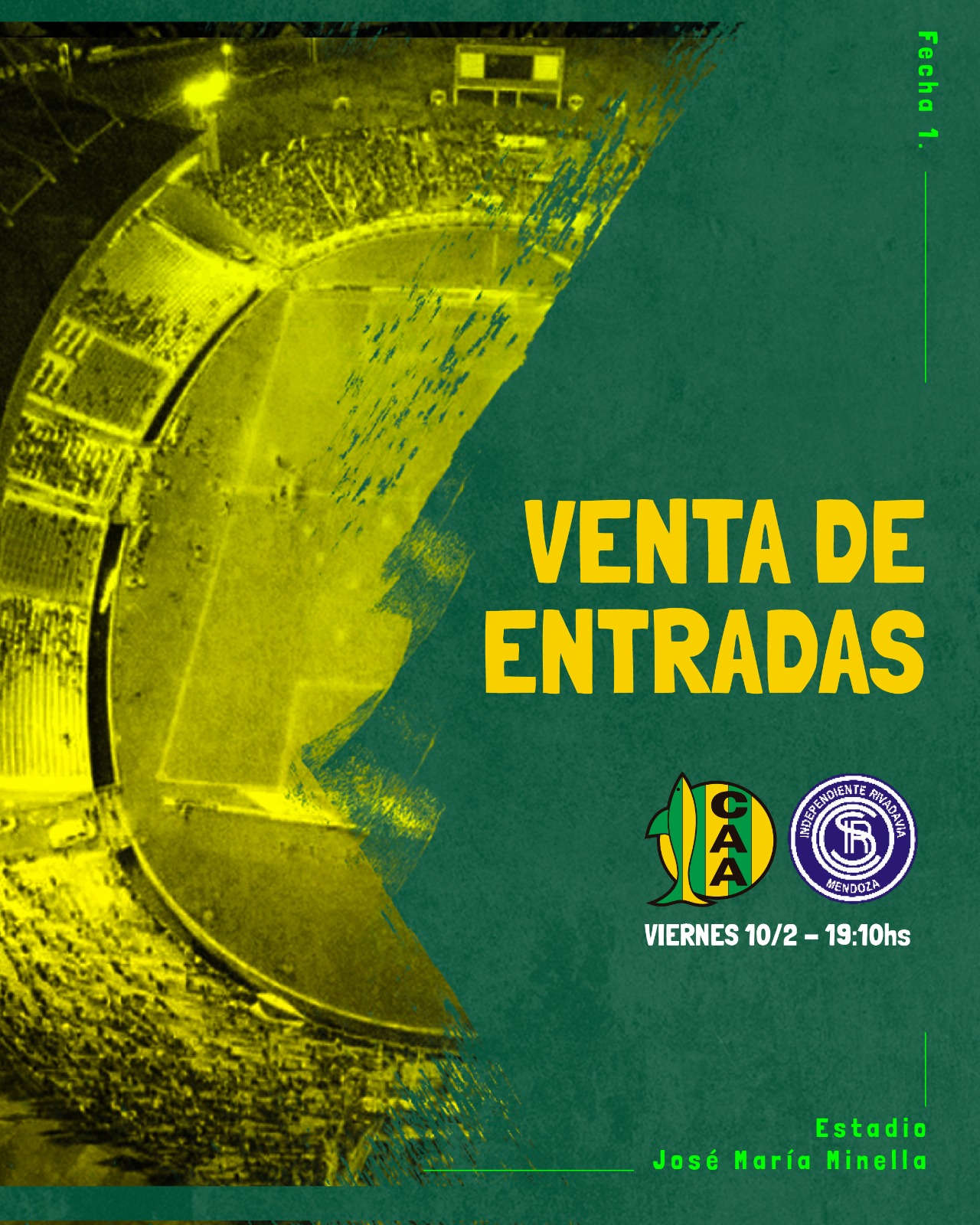 Venta de entradas para el partido Aldosivi vs Independiente Rivadavia